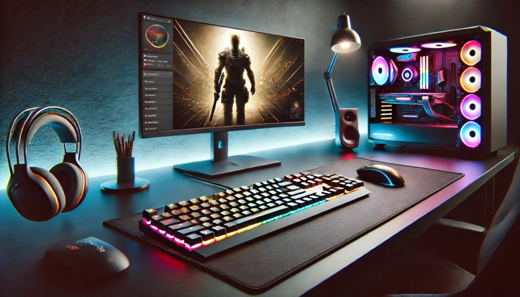 gaming keyboard mouse and mouse pad
