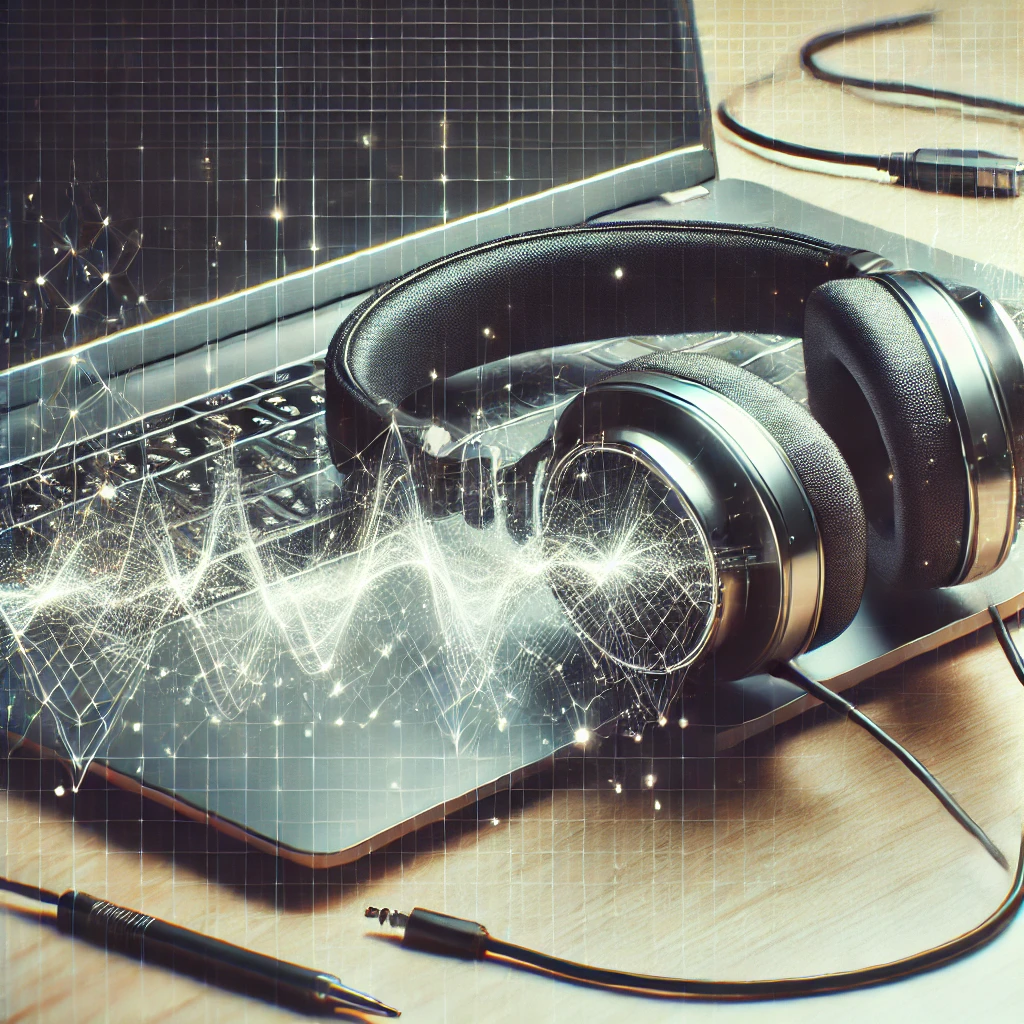 headphones static when connected to pc