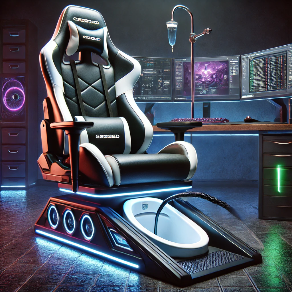 gaming chair with urinal